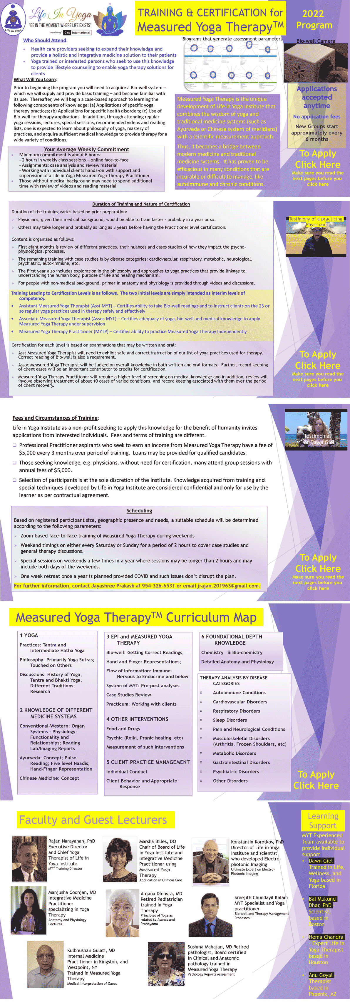 MYT Training Page